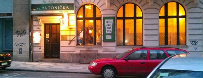 U sv. Antoníčka is one of Obědové restaurace v Holešovicích.
