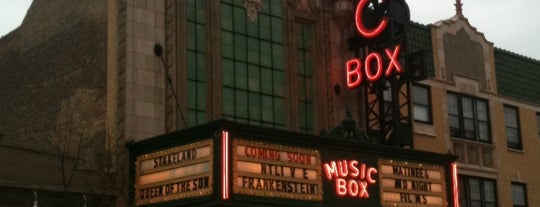 Music Box Theatre is one of Seven theatres with tasty movie foods.