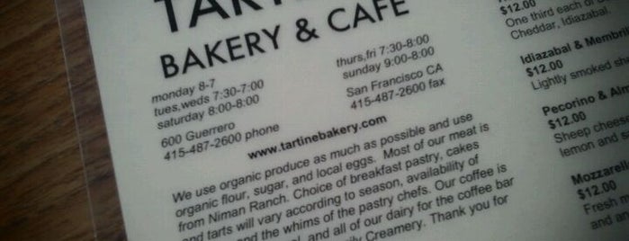 Tartine Bakery is one of Must-visit Breakfast Spots in San Francisco.