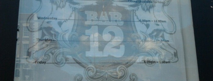 Bar 12 is one of Faves .