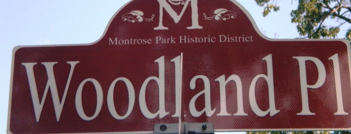 Woodland Place is one of Montrose Park Landmarks.
