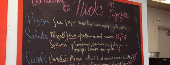 Nick's Pizza is one of The Pizza List.