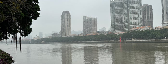 珠江 Pearl River is one of Guangzhou sightseeing.