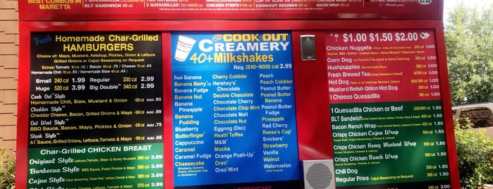 Cook Out is one of need to try.