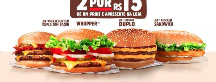 Burger King is one of Bauru | Lanchonetes.