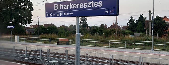 Biharkeresztes vasútállomás is one of Pályaudvarok, vasútállomások (Train Stations).