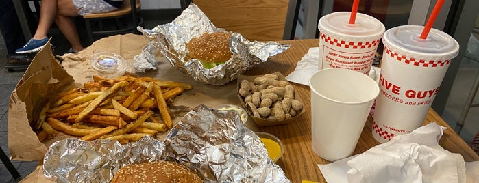 Five Guys is one of Food places.