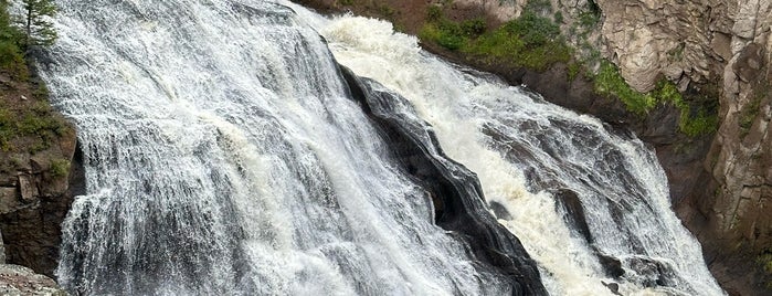 Gibbon Falls is one of Yellowstone.