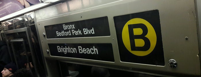 MTA Subway - B Train is one of NY - MTA Subway Trains.