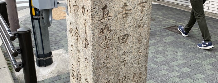 大原口道標 is one of 京都の街道・古道.