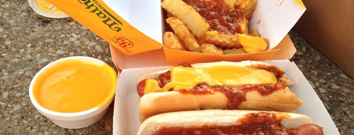 Nathan's Famous is one of Hot Dogs - Better Than A Steak At The Ritz.