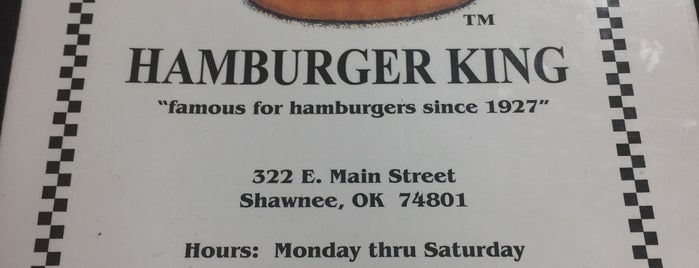 Hamburger King is one of OklaHOMEa Bucket List.