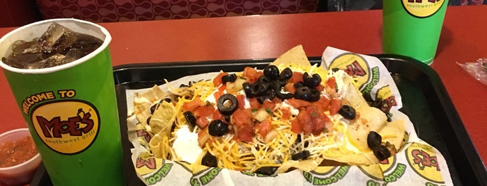 Moe's Southwest Grill is one of places to try.