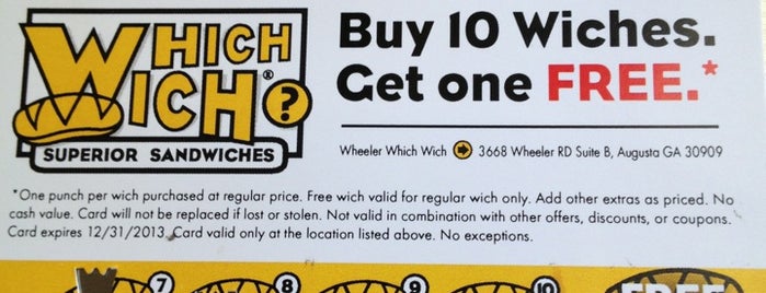 Which Wich? Superior Sandwiches is one of Lugares favoritos de Macy.