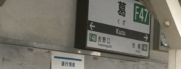 Kuzu Station is one of 近畿日本鉄道 (西部) Kintetsu (West).