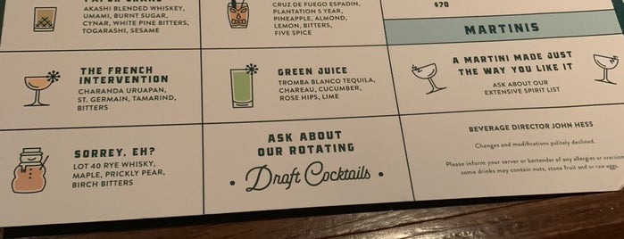 Dorian’s is one of Chicago Noms + Drinks!.