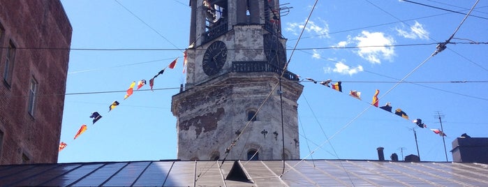 Bell tower of the old cathedral is one of Выборг.