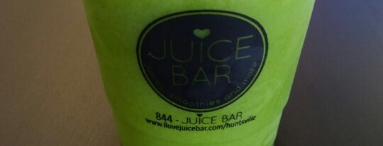 Juice Bar Huntsville is one of Lugares guardados de Caroline.