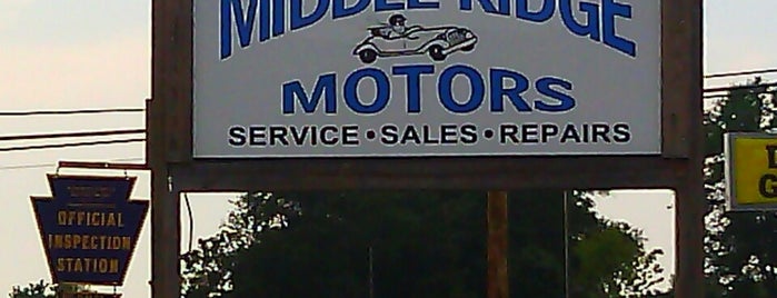 Middle Ridge Motors is one of favorites.