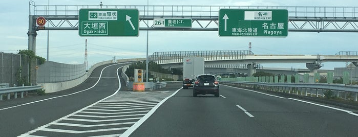 養老JCT is one of 東海環状自動車道.