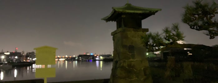 Night-light of Atsuta Port is one of 麒麟がくる ゆかりのスポット.