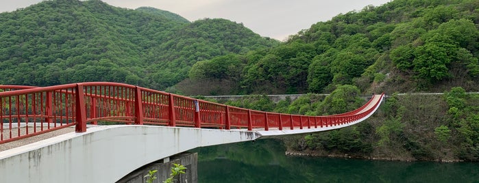 夢吊橋 is one of 土木学会田中賞受賞橋.
