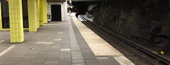 Blackeberg T-Bana is one of Stockholm T-Bana (Tunnelbana/Metro/U-Bahn).