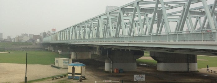 Ichikawa Bridge is one of 江戸川CR.