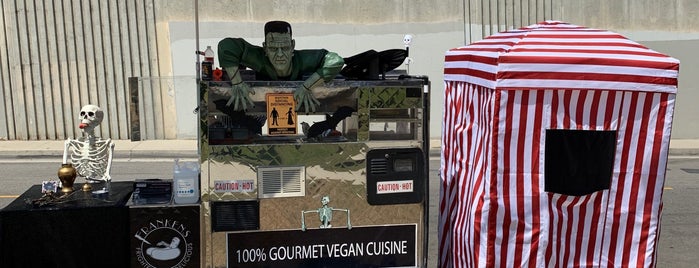 The FrankenStand Truck is one of Vegetarian Hot Dogs and Sausages.