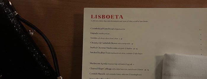 Lisboeta is one of London Restaurants.