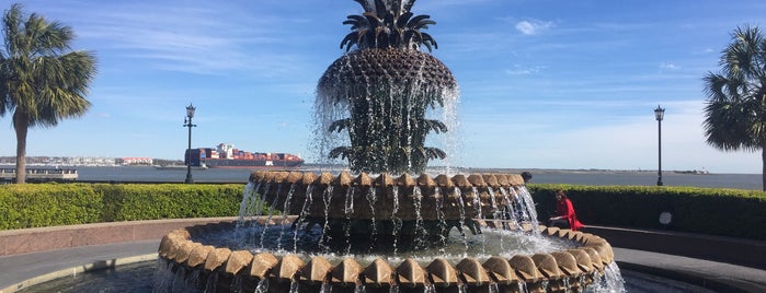 The Pineapple Fountain is one of Charleston.