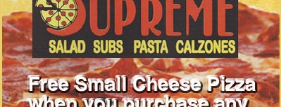 Supreme pizza is one of food.