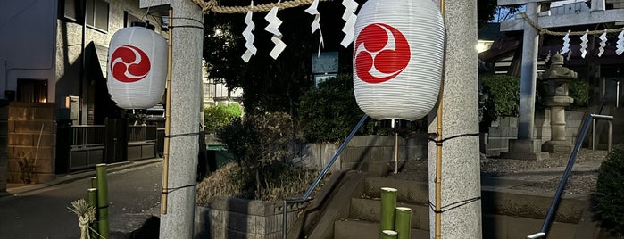 弦巻神社 is one of 神輿で訪れた場所-1.