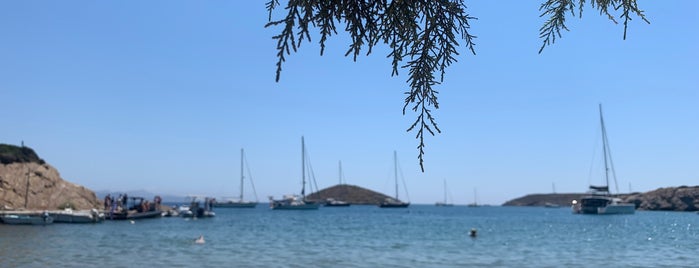 Katsadia beach is one of Leros.