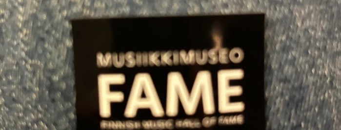 Musiikkimuseo Fame is one of Museokortti.