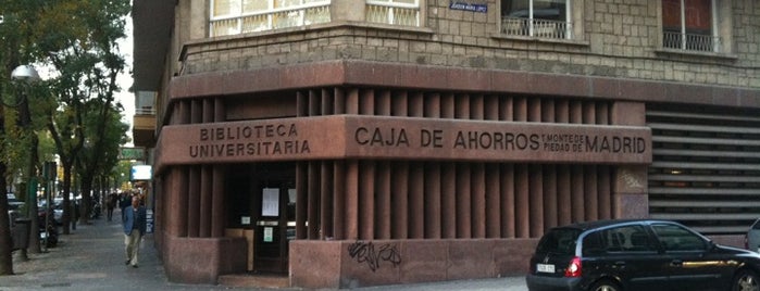 Biblioteca Caja Madrid is one of Todas las Bibliotecas de Madrid.