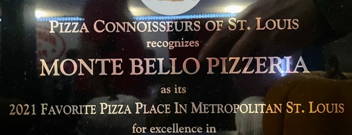 Monte Bello Pizzeria is one of To Try.