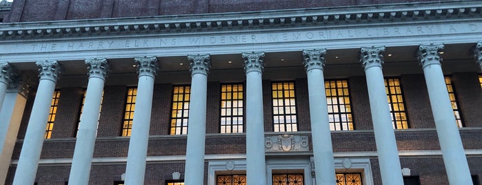 Widener Library is one of My Cambridge (Harvard).
