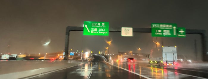 Koya JCT is one of 首都高速湾岸線(Bayshore Route).