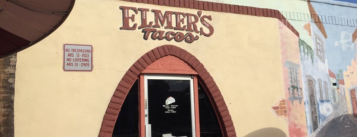 Elmer's Tacos is one of Tempat yang Disukai Jennifer.