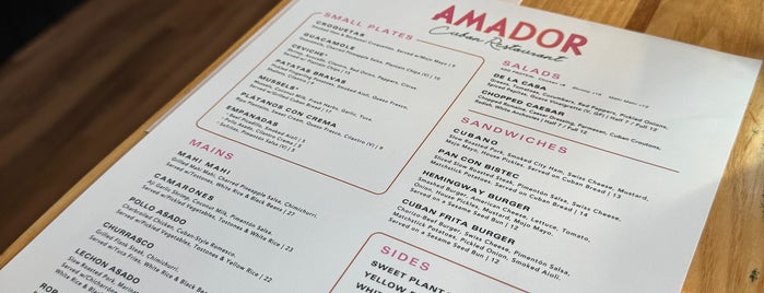 Amador Cuban Restaurant is one of Cincinnati, Ohio.