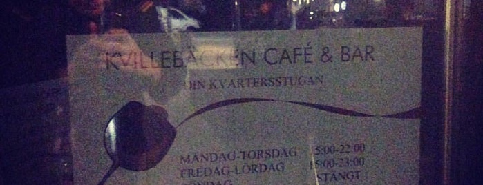 Café Kvillebäcken is one of Kvillehooden.