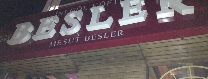 Besler İnegöl Köftecisi is one of bursa yemek.