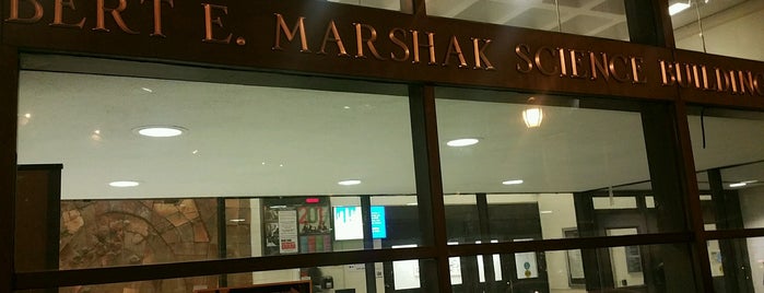 The Robert E. Marshak Science Building is one of Places.