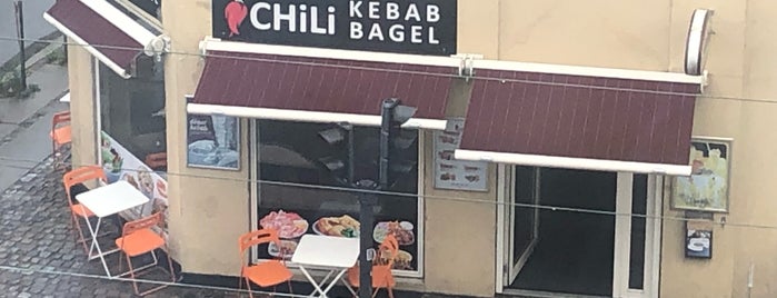 Chili Kebab Bagel is one of Lieux qui ont plu à Murat.