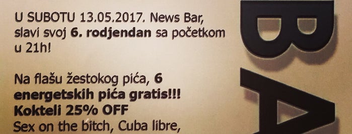 News is one of Kafe-barovi Beograda.