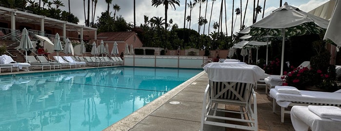 Beverly Hills Hotel Pool is one of Check In.