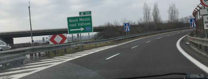 D1 | exit 106 Nové Mesto nad Váhom is one of Diaľnica D1.