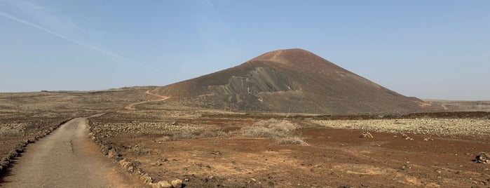 Volcano Calderon Hondo is one of Fuerteventura, Spain.