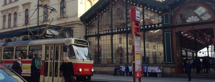 Masarykovo nádraží (tram, bus) is one of Tramvajové zastávky v Praze (díl první).